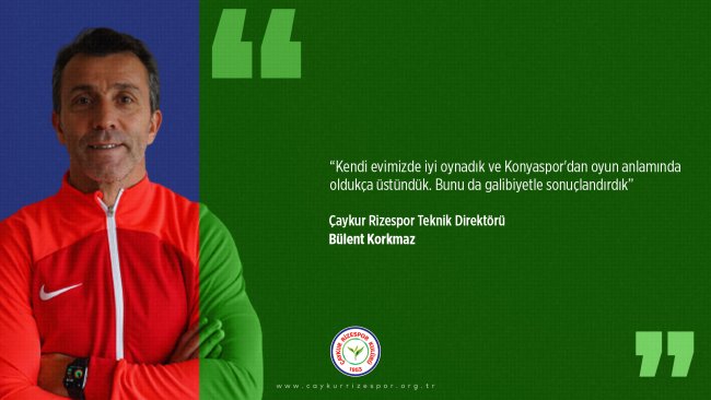 Teknik Direktörümüz Bülent Korkmaz'dan Maç Sonu Açıklaması