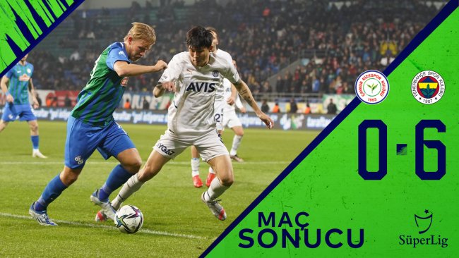 Çaykur Rizespor 0:6 Fenerbahçe