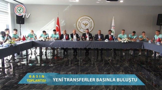 YENİ TRANSFERLER BASINLA BULUŞTU