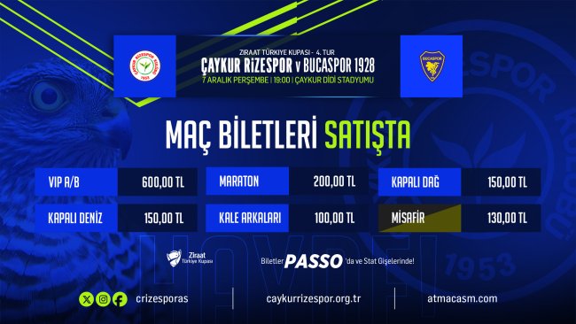 BİLETLER SATIŞA ÇIKTI