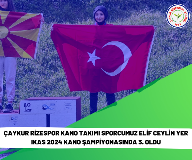 Çaykur Rizespor Kano Takımı Makedonya’da Kürek Çekti