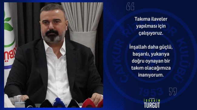 Başkanımız İbrahim Turgut, sezon değerlendirmesinde bulundu:
