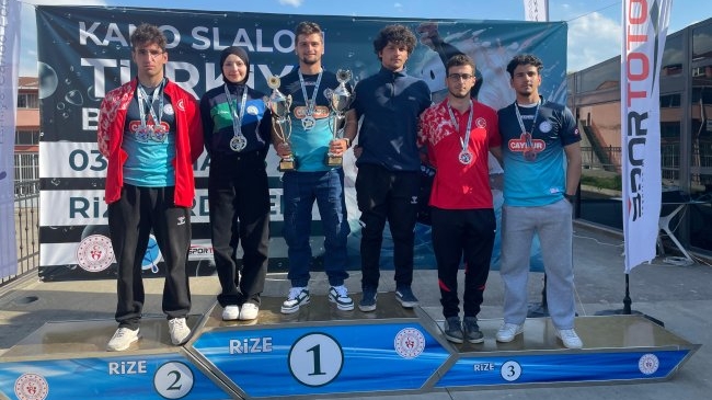 Akarsu Kano Bahar Kupası Yarışları Rize'de yapıldı
